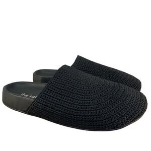 The Sak Black Woven Slip-On Sandals